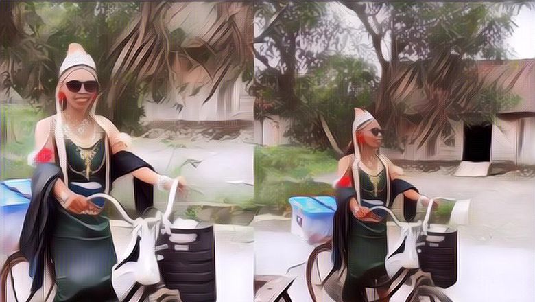 Pedagang Gorengan Ini Viral Karena Pakai Kostum yang Bikin&nbsp;Ngakak